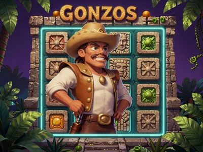 Gonzo's Quest Slot Thumbnail mit spanischem Eroberer vor Steintempel bei Casoola Casino